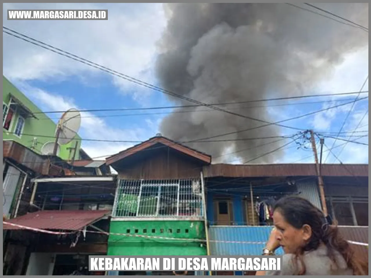 Kebakaran di Desa Margasari