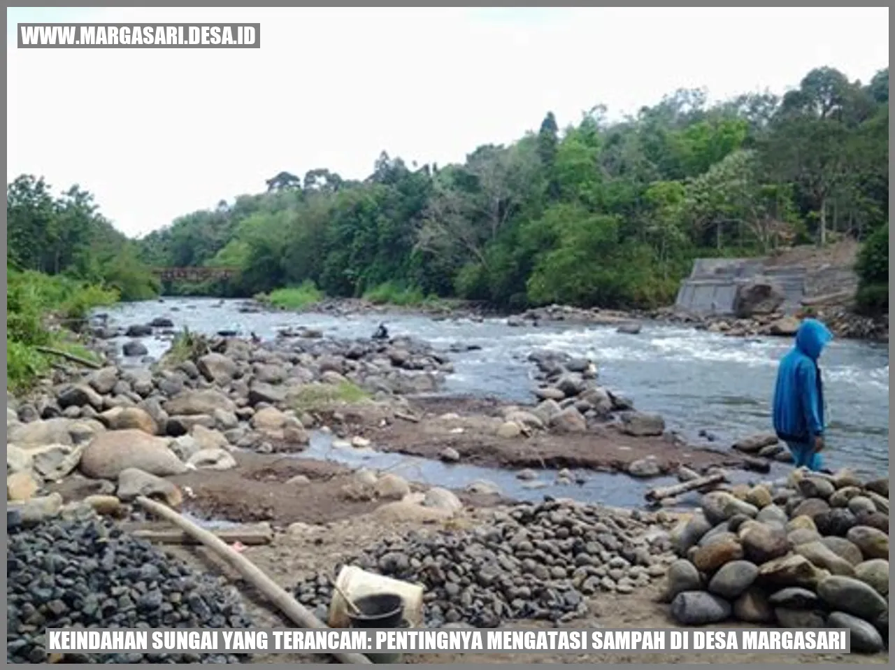 Keindahan Sungai yang Terancam: Pentingnya Mengatasi Sampah di Desa Margasari