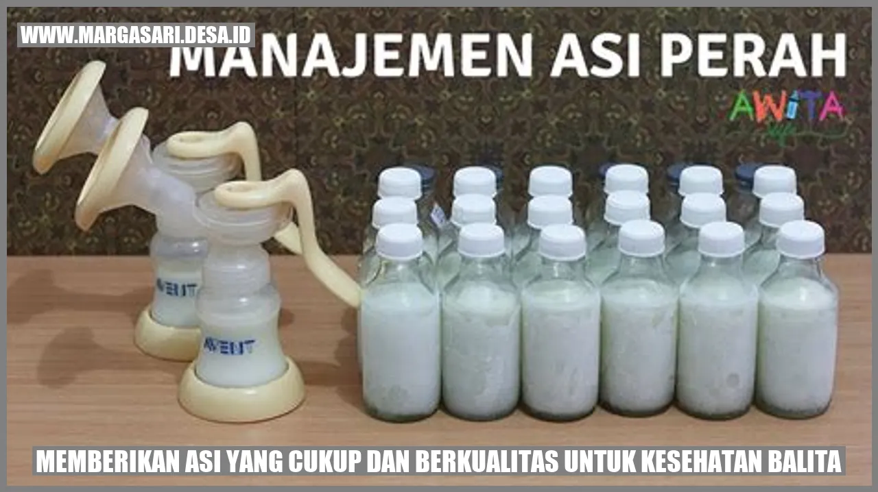 Memberikan ASI yang Cukup dan Berkualitas untuk Kesehatan Balita