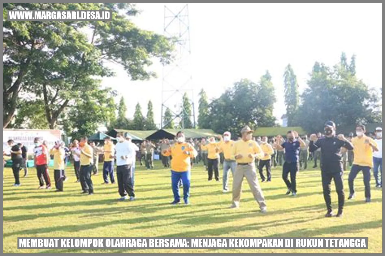 Membuat Kelompok Olahraga Bersama: Menjaga Kekompakan di Rukun Tetangga