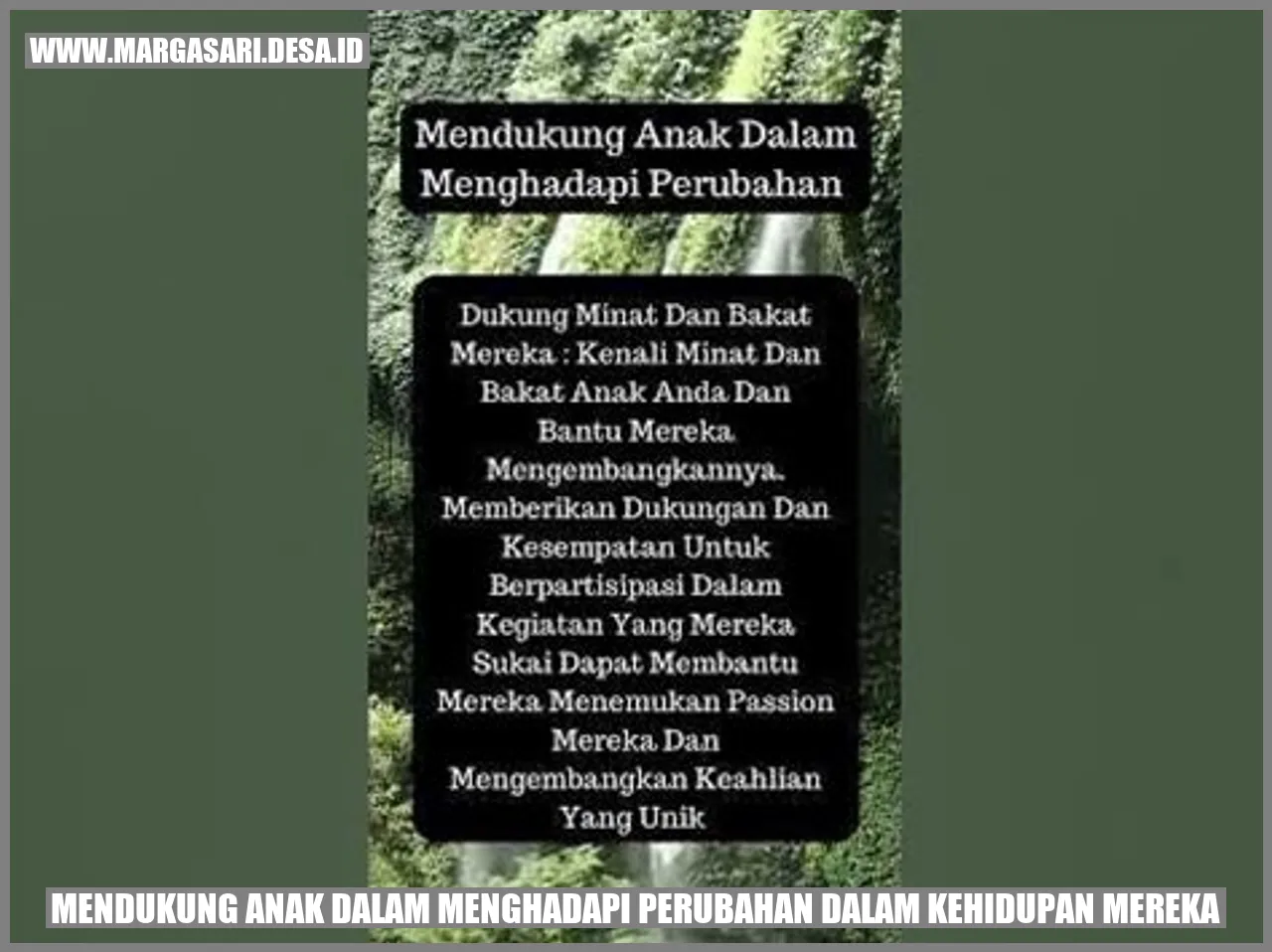 Mendukung Anak dalam Menghadapi Perubahan dalam Kehidupan Mereka