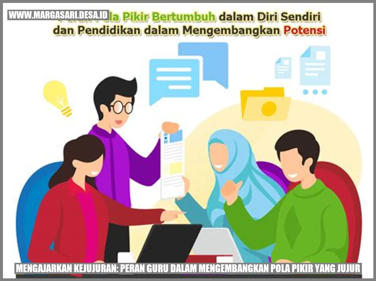 Guru menjadi contoh teladan dalam mengajarkan kejujuran