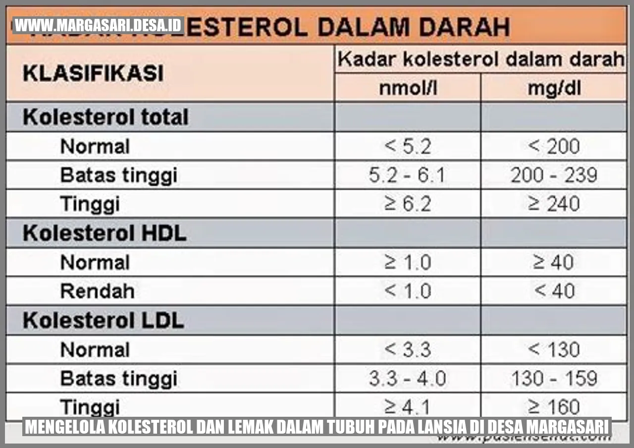 Mengelola Kolesterol dan Lemak dalam Tubuh pada Lansia di Desa Margasari