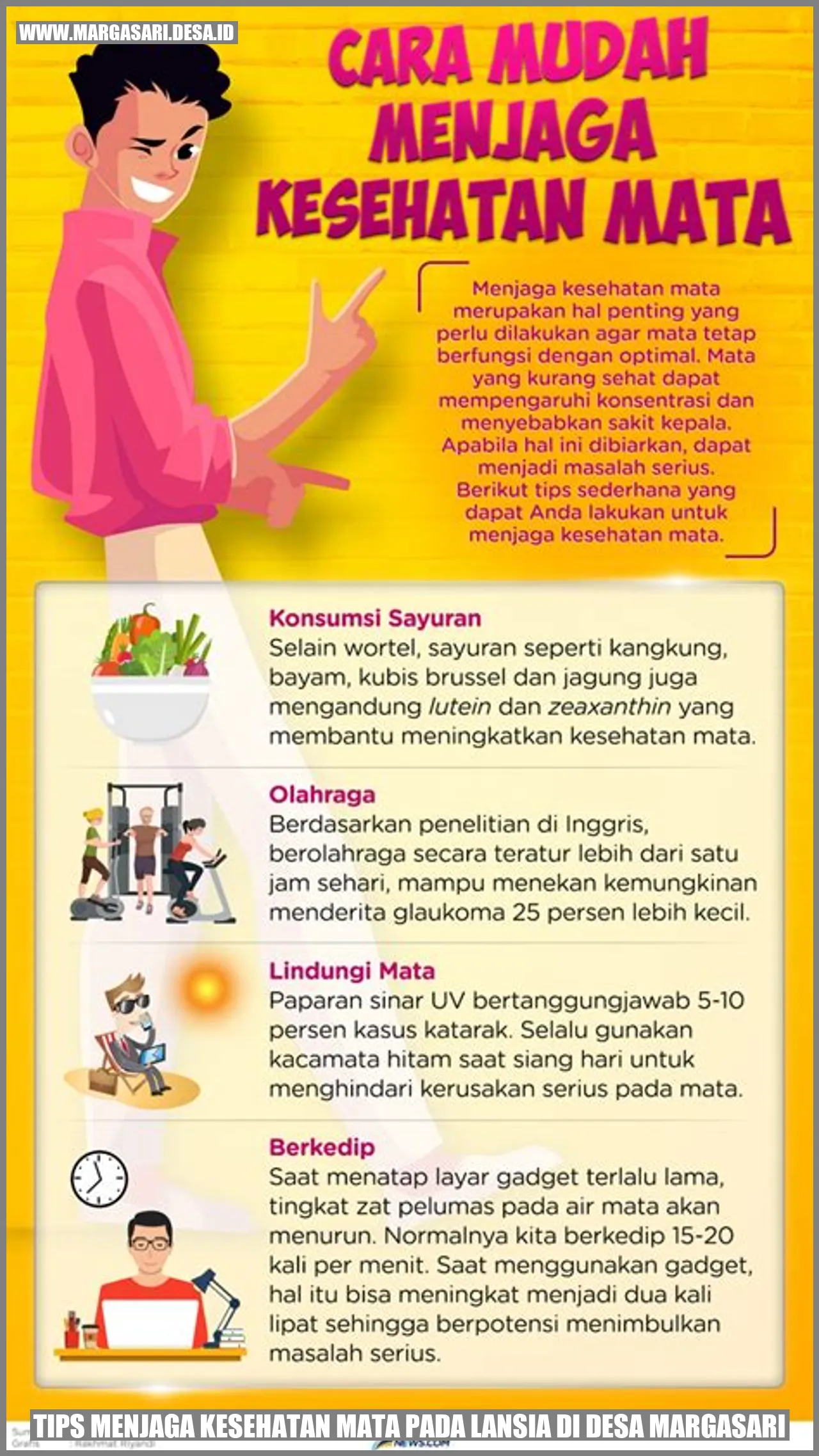 Tips Menjaga Kesehatan Mata pada Lansia di Desa Margasari